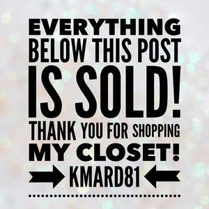 Everything below this graphic is SOLD!